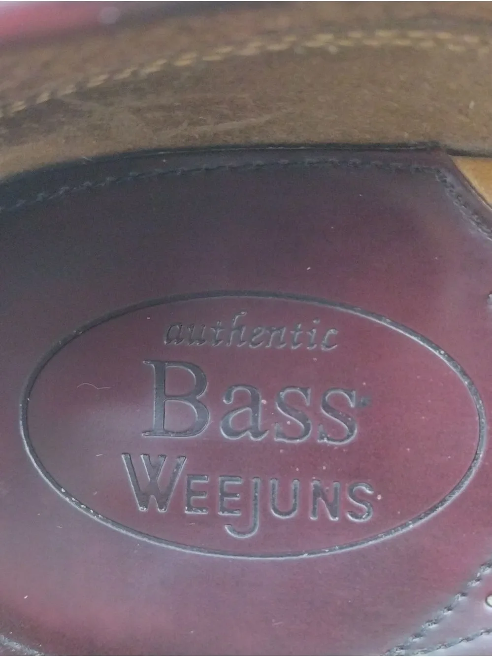 Bass Weejuns Rooney Wine Polished Leather Hand Stitched Upper Penny Loafer Shoe